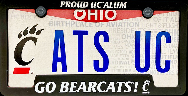 UC license plate